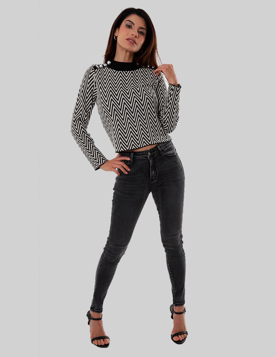 Jeans skinny corte cintura para mujer - Imagen 5